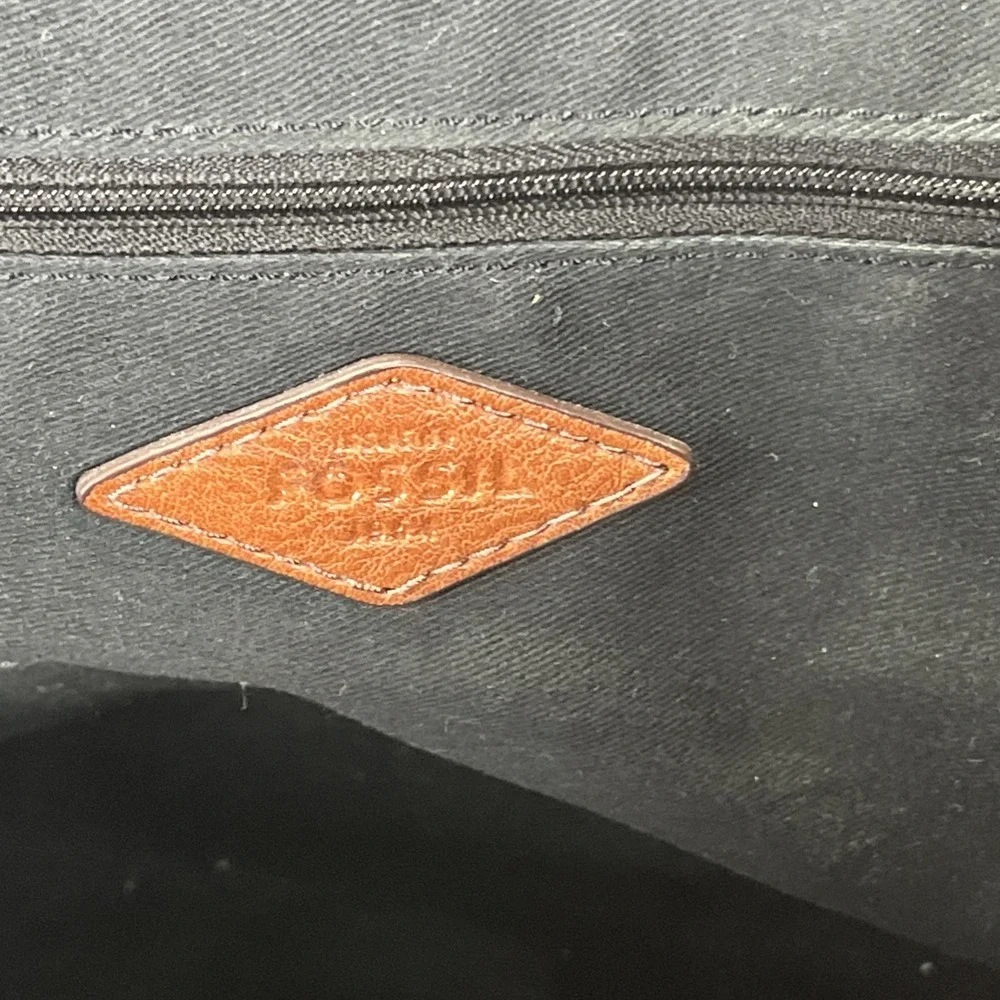 Fossil Fiona‎ Dash/dot Black And White Handbag Key bag